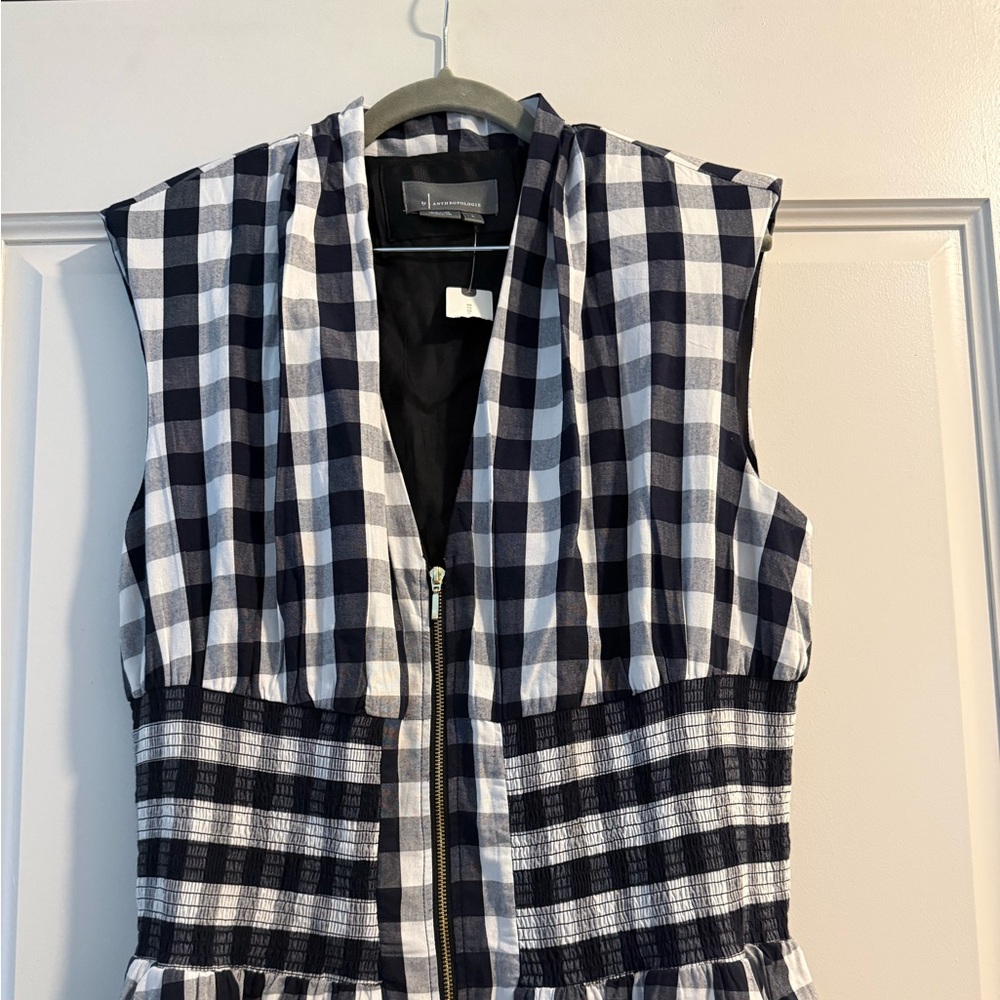 By Anthropologie The Tommie Zip Front Midi Dress Size L - Picture 4 of 6